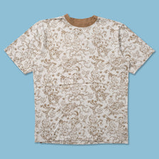 Y2K Raw Blue T-Shirt Large 