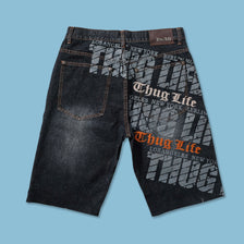 Y2K Thug Life Baggy Shorts W34 