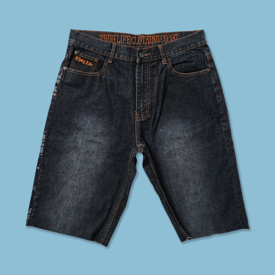 Y2K Thug Life Baggy Shorts W34 