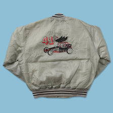 Vintage Racing Padded Varsity Jacket Large 