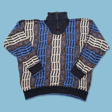 Vintage Carlo Colucci Q-Zip Sweater Large 