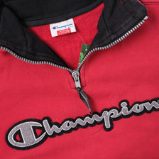 Vintage Champion Kids Q-Zip Sweater Medium 