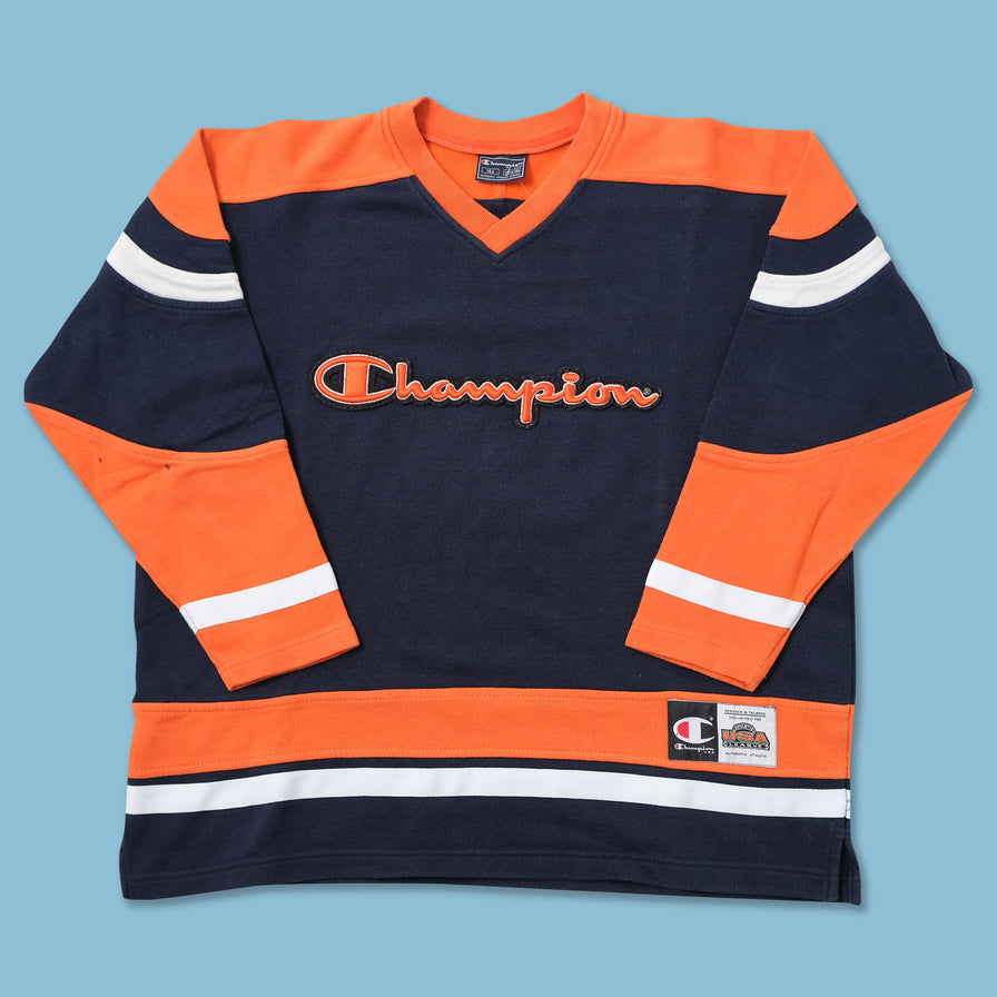 Vintage Champion Women’s V-Neck Sweater Small 