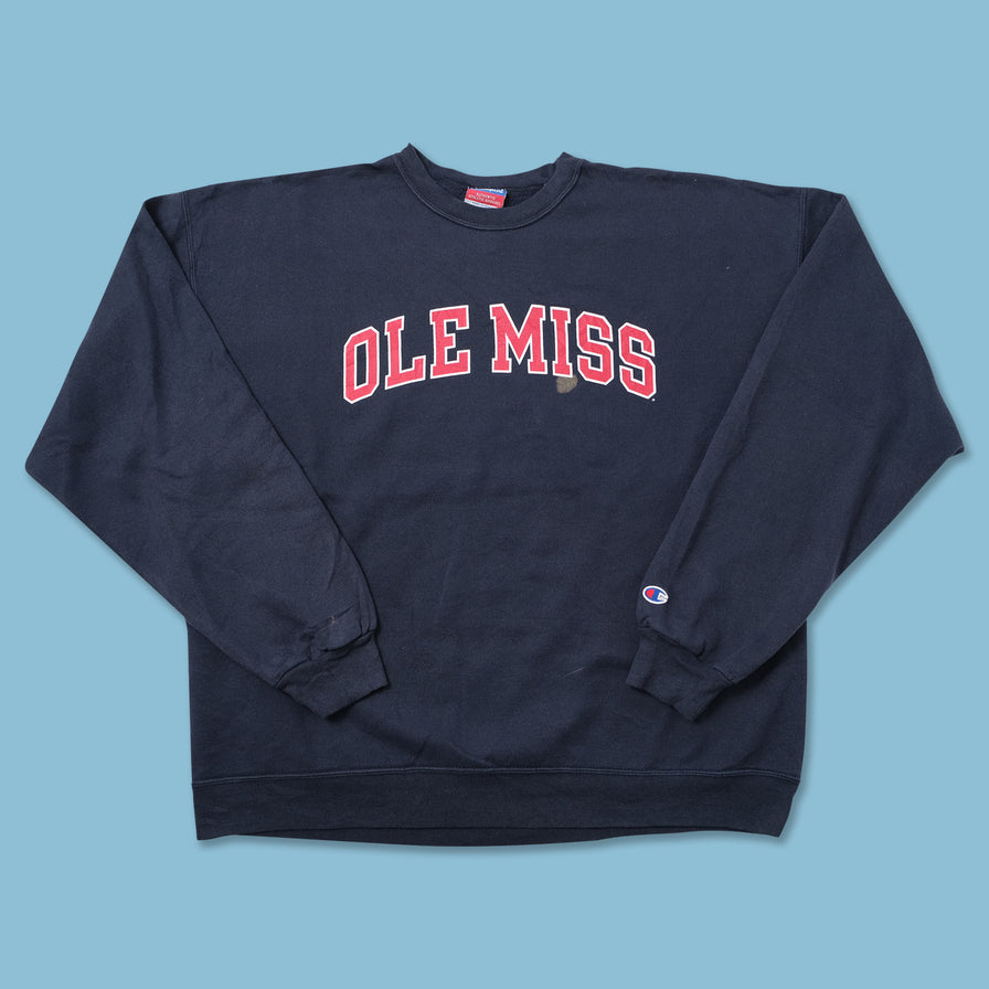 Vintage Champion Ole Miss Sweater XLarge 