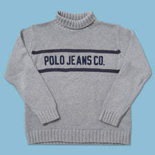 Vintage Polo Jeans Turtleneck Sweater Large 