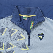 Vintage Diadora Q-Zip T-Shirt Medium 