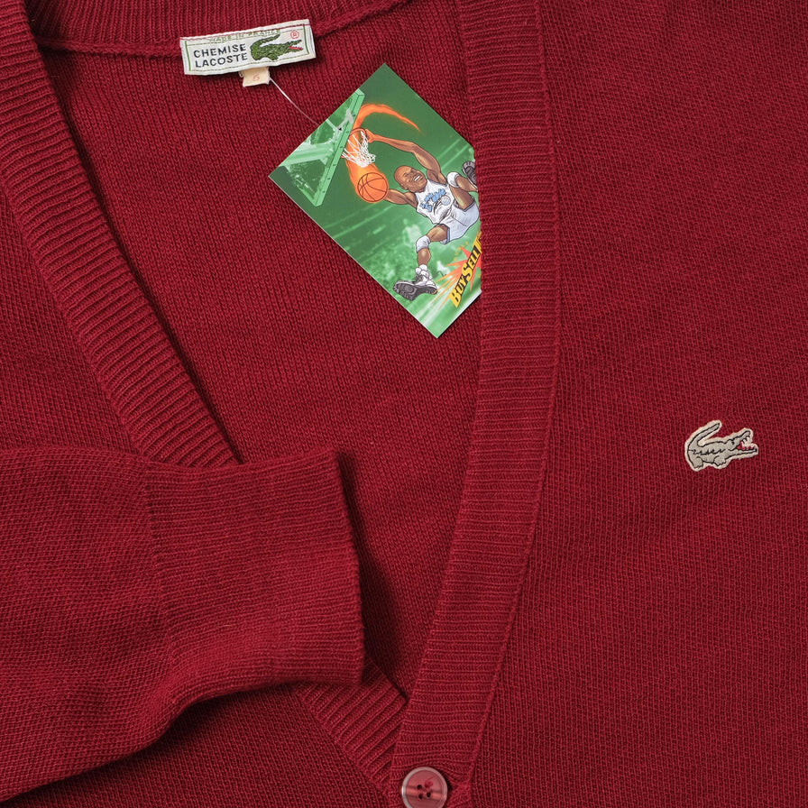 Vintage Lacoste Knit Cardigan Large 