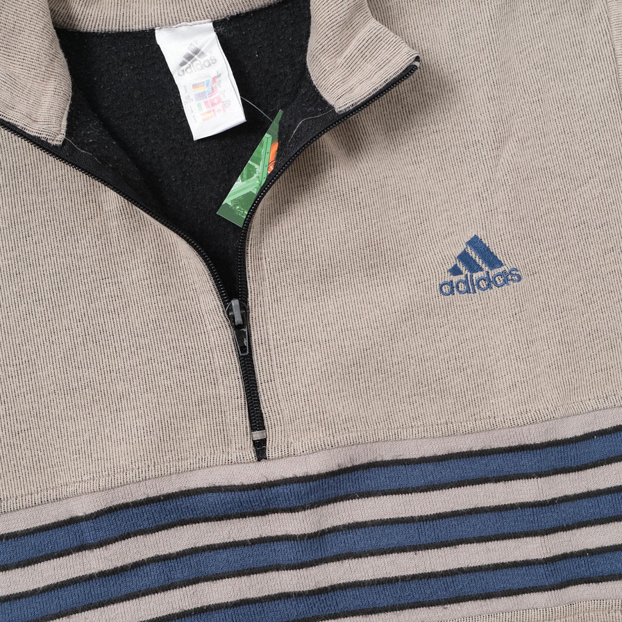 Vintage adidas Q-Zip Sweater Small 