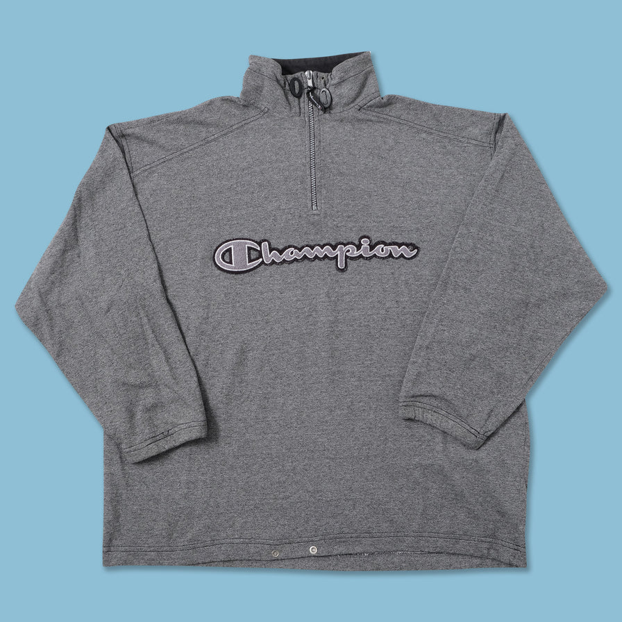 Vintage Champion Q-Zip Sweater Large 