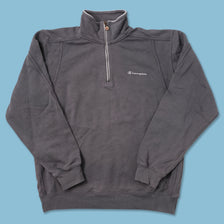 Vintage Champion Q-Zip Sweater Medium 