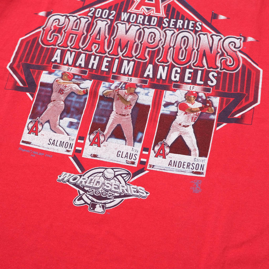 Vintage 2002 Anaheim Angels T-Shirt Medium 