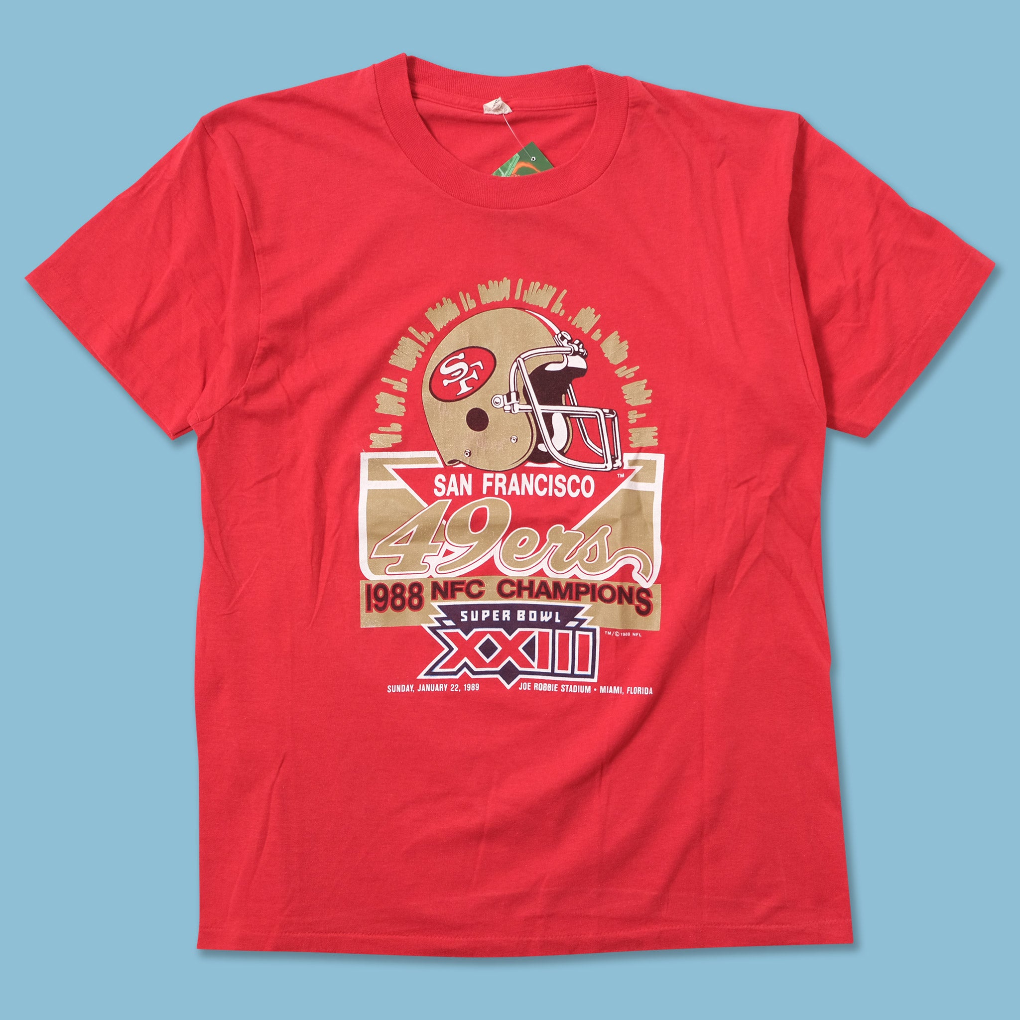 【極希少】49ERS SAN FRANCISCO 90s TシャツUSA製 Vintage 90s San Francisco SF 49ers Mesh JERSEY TSHIRT - Size