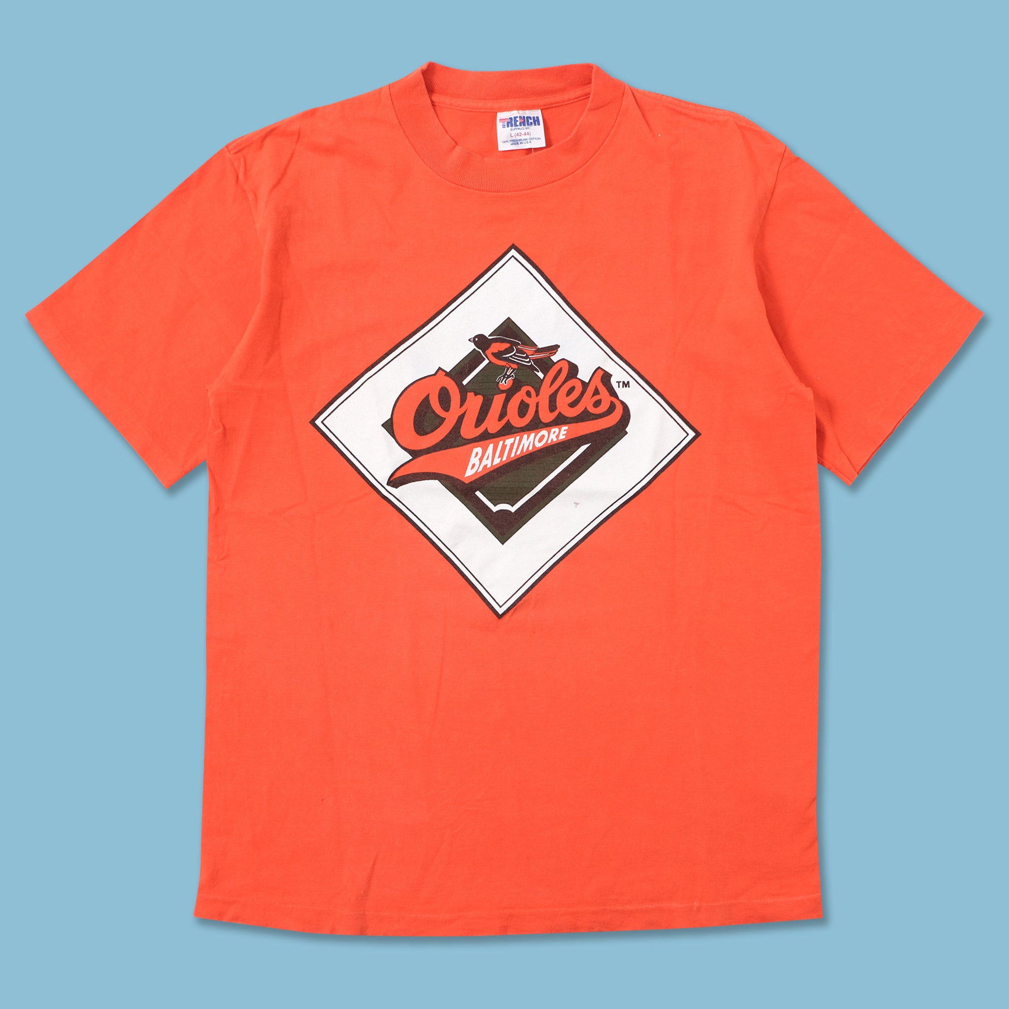 Vintage 90's Baltimore Orioles MLB Orange T Shirt Size XL 