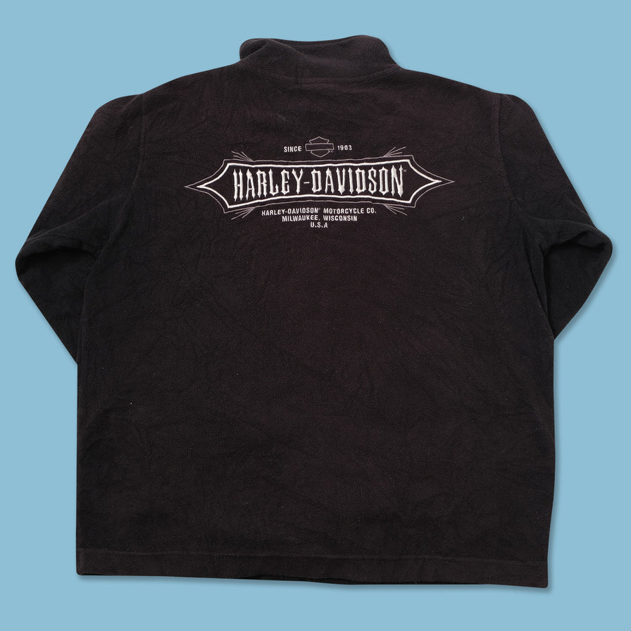 Vintage Harley Davidson Fleece Jacket Medium 