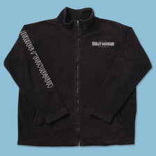 Vintage Harley Davidson Fleece Jacket Medium 