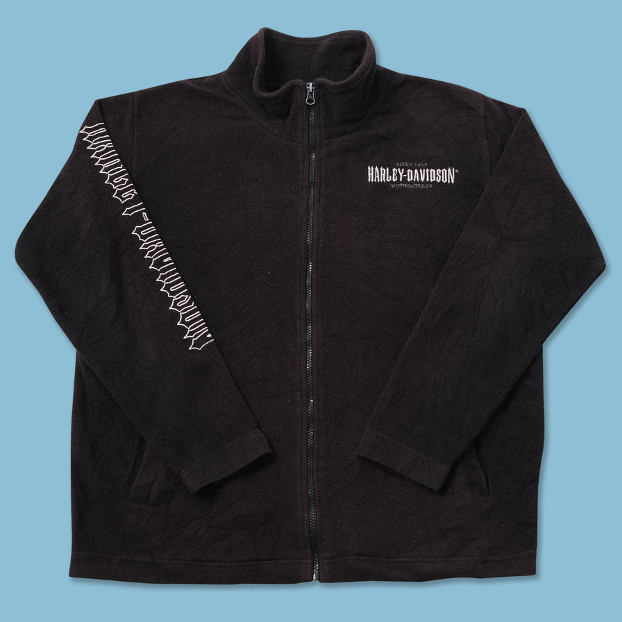 Vintage Harley Davidson Fleece Jacket Medium 