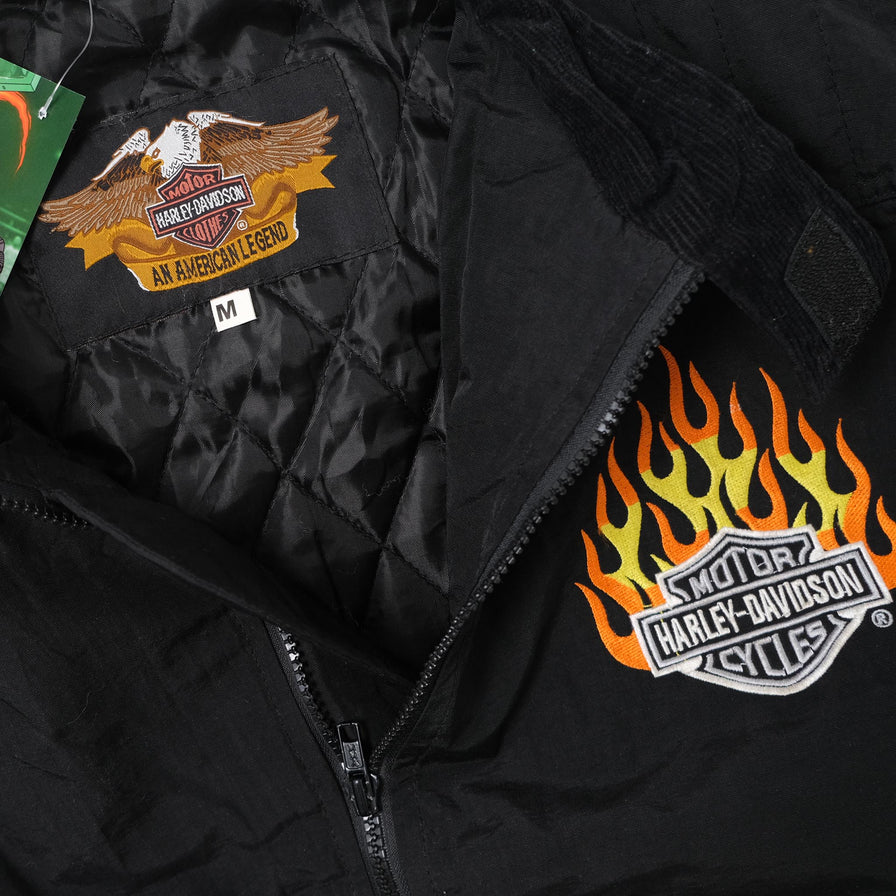 Vintage Harley Davidson Light Padded Jacket Medium 