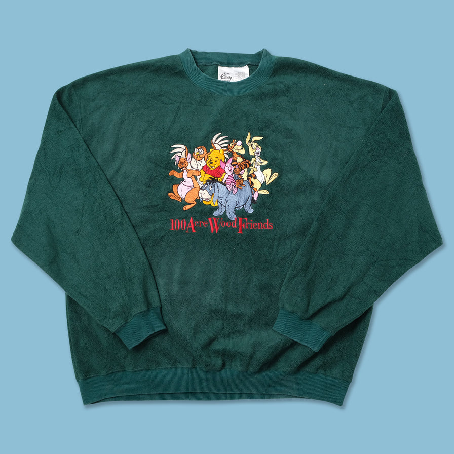 Vintage Winnie Pooh Fleece Sweater Large 