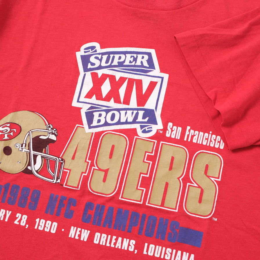 Vintage 1990 San Francsico 49ers T-Shirt Medium 