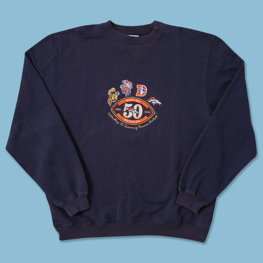 Vintage Reebok Denver Broncos Sweater Large 