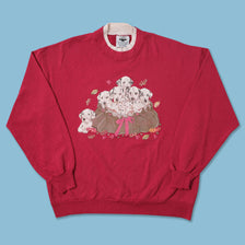 Vintage Dalmatian Dog Sweater Large 