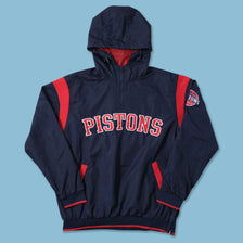 Detroit Pistons Q-Zip Windbreaker Medium 