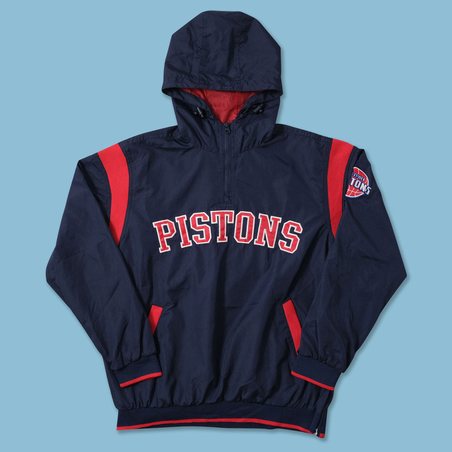 Detroit Pistons Q-Zip Windbreaker Medium 