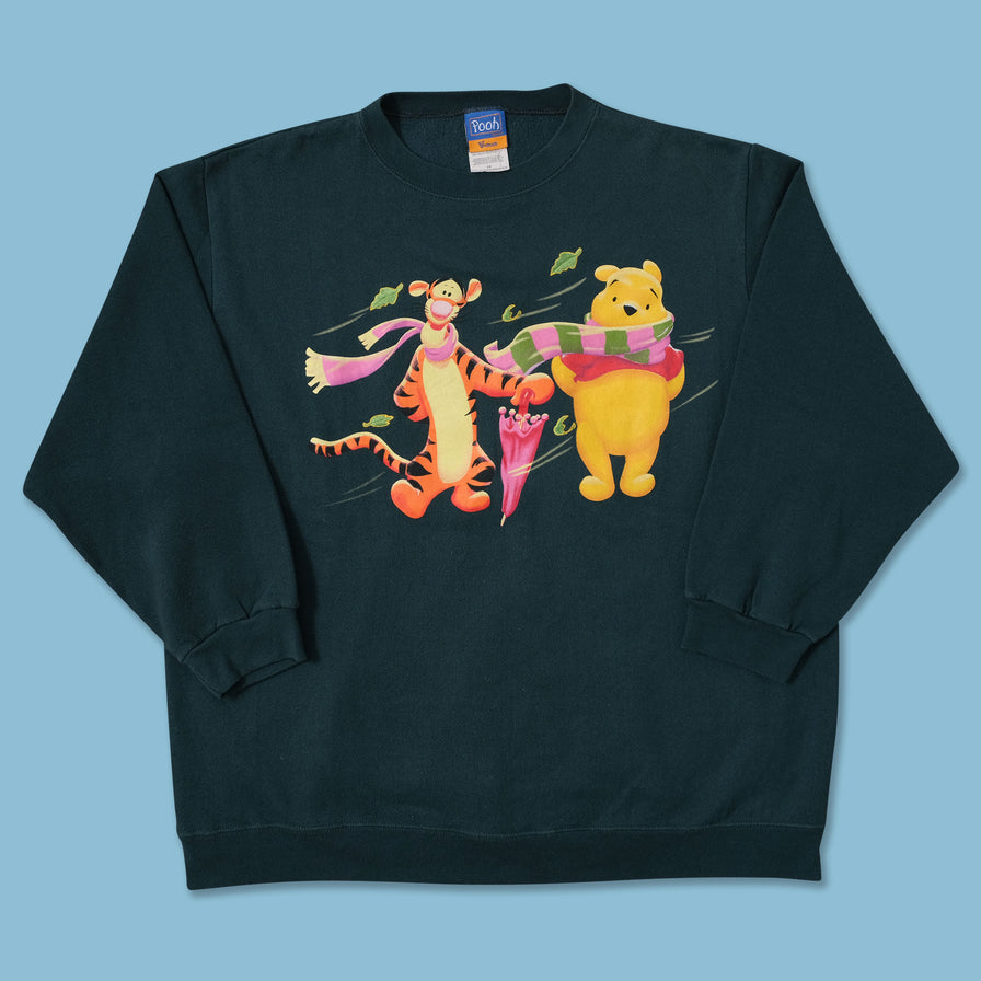 Vintage Pooh and Tigger Sweater Large 