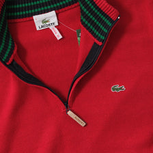 Vintage Lacoste Q-Zip Knit Sweater Medium 