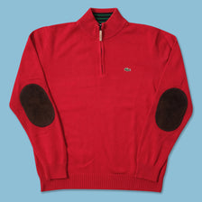 Vintage Lacoste Q-Zip Knit Sweater Medium 