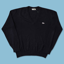 Vintage Women's Lacoste V-Neck Sweater Large 