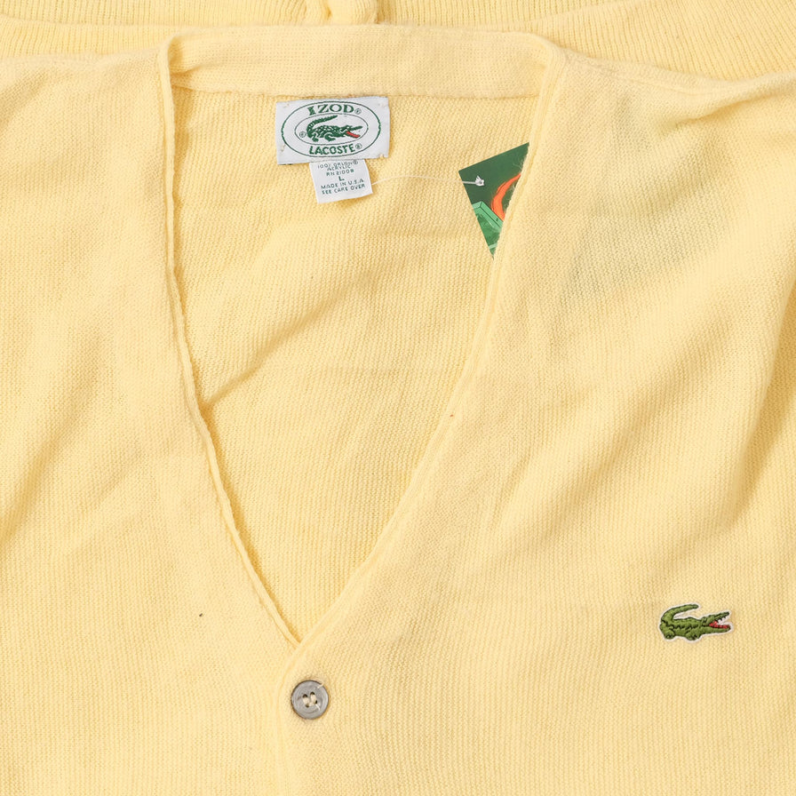 Vintage Izod Lacoste Cardigan Large 