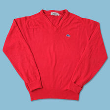 Vintage Women's Izod Lacoste V-Neck Sweater Large 