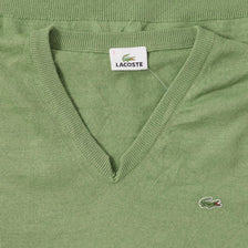 Vintage Lacoste V-Neck Sweater XLarge 