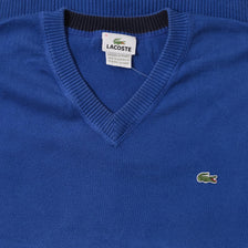 Vintage Lacoste V-Neck Sweater Large 