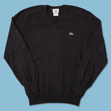 Vintage Lacoste V-Neck Sweater Small 
