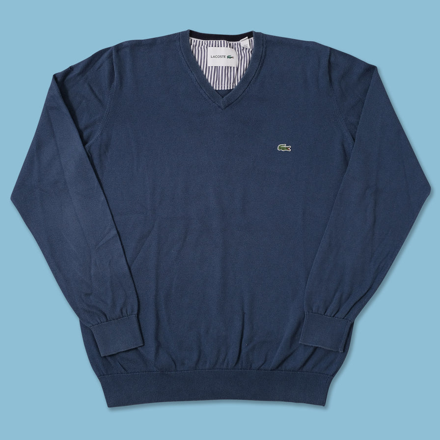 Lacoste V-Neck Sweater Medium 