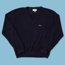 Vintage Izod Lacoste V-Neck Knit Sweater XLarge 