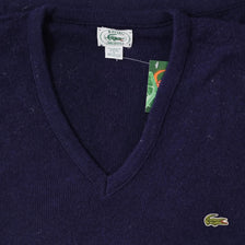 Vintage Izod Lacoste V-Neck Knit Sweater Large 