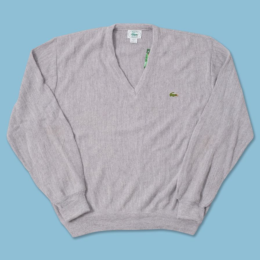 Vintage Izod Lacoste V-Neck Sweater Large 