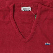 Vintage Izod Lacoste V-Neck Sweater Medium