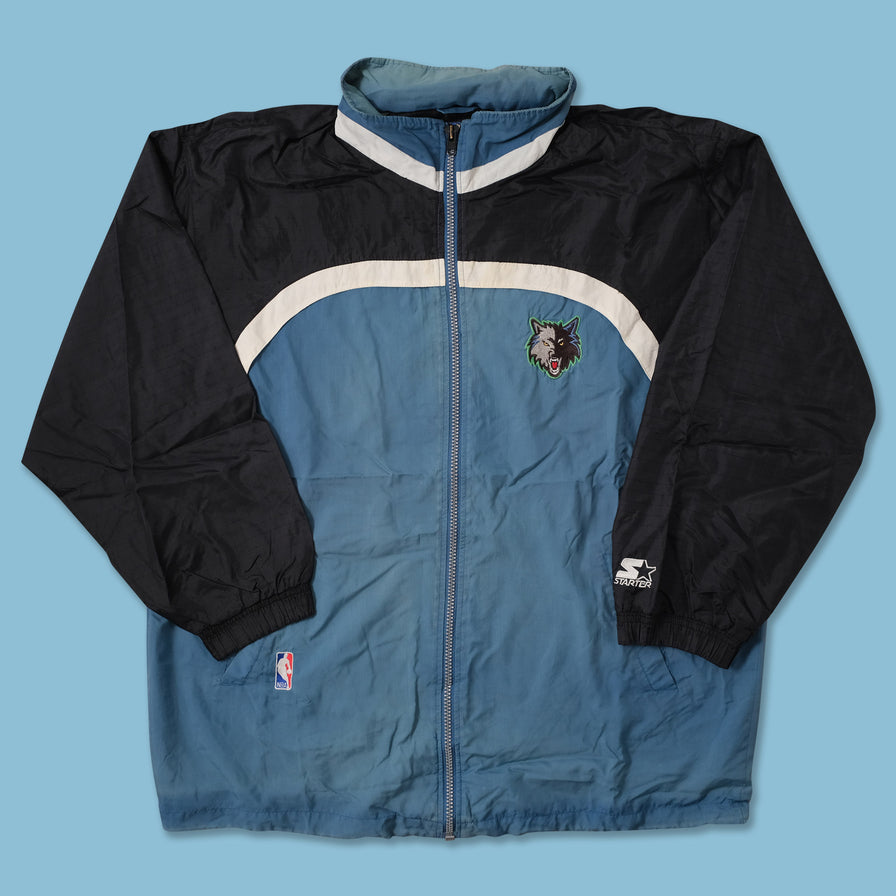 NBA WOLVES STARTER ジャケット USA製 L RARE OG Vintage Starter 90s L Minnesota Timberwolves Jacket