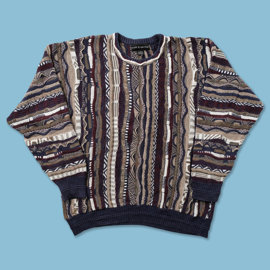 Vintage Coogi Style Knit Sweater Large 