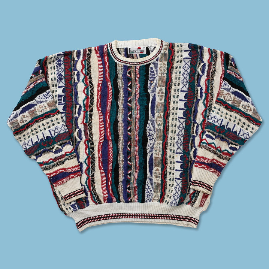 Vintage Coogi Style Knit Sweater XLarge 