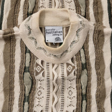 Vintage Coogi Style Knit Sweater Medium 