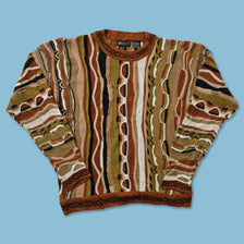 Vintage Coogi Style Knit Sweater Medium 