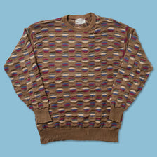 Vintage Coogi Style Knit Sweater Medium 