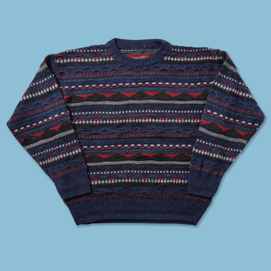 Vintage Coogi Style Knit Sweater Large 