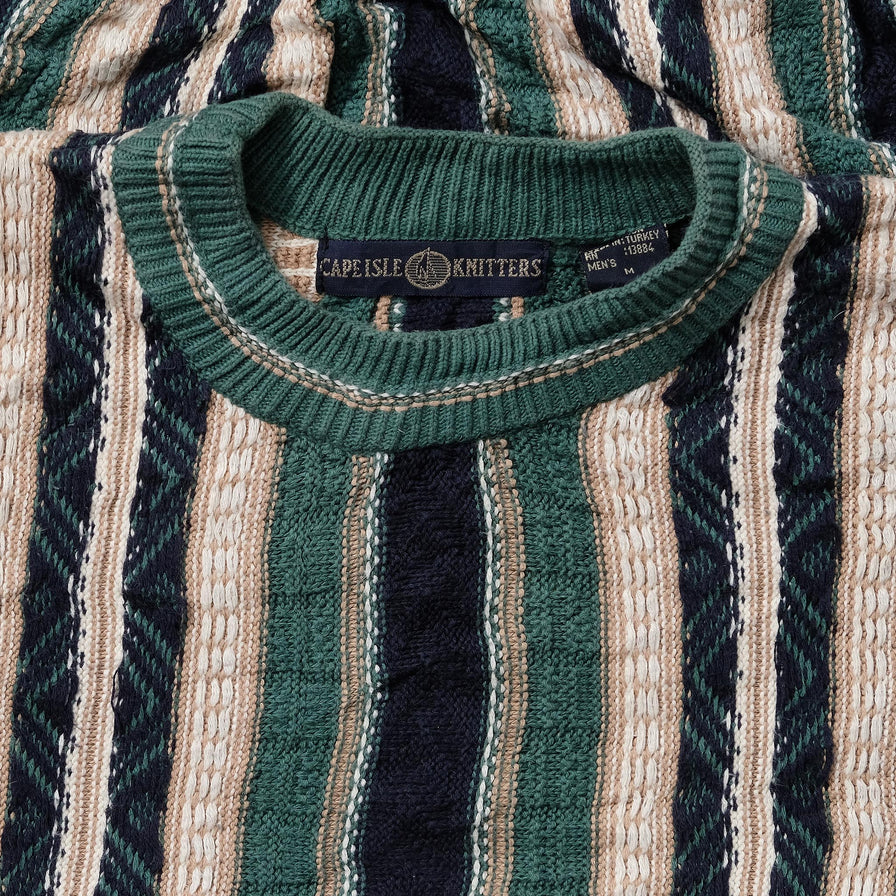Vintage Coogi Style Knit Sweater Medium 