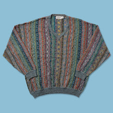 Vintage Coogi Style Knit Sweater Large 